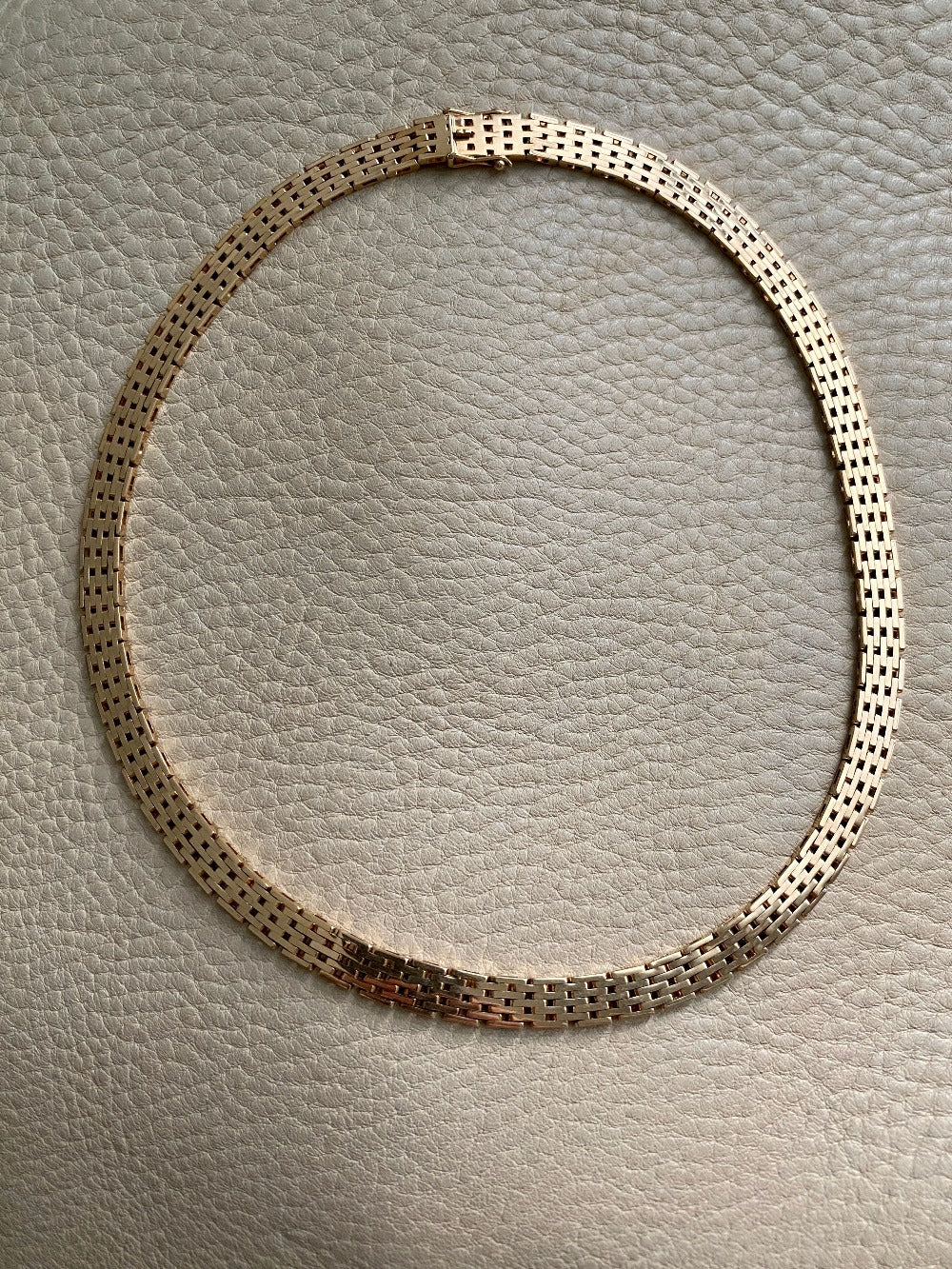 Brick Necklace cheapest in 14K Gold, 17.32 inches