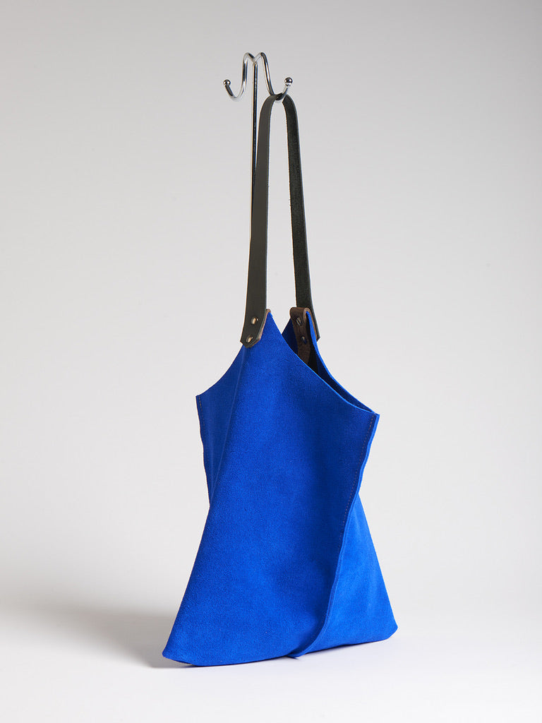 Blue cheap suede bag