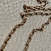 18k Gold Balestra Skinny Biker Link Chain Necklace - 22.75 inch length