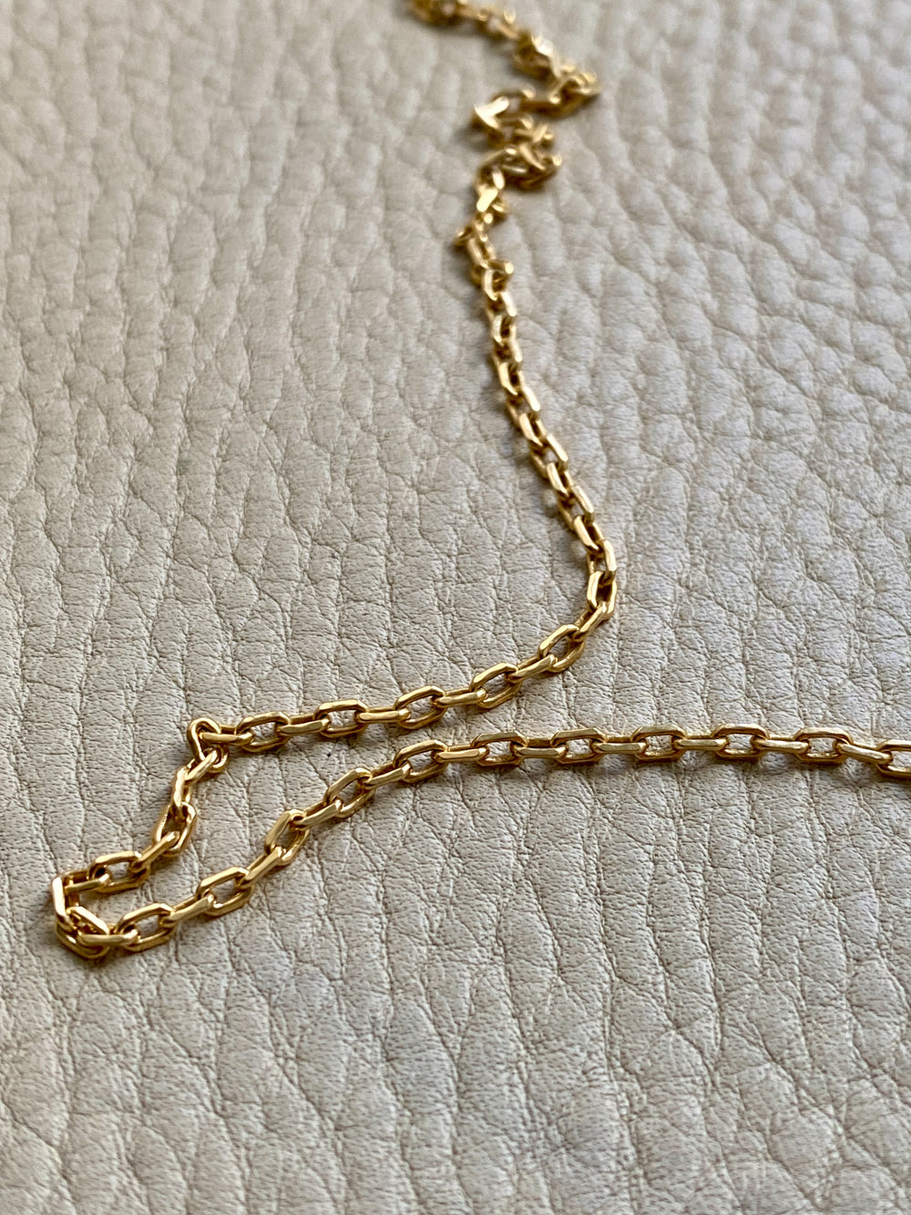 Vintage Italian UnoAErre Biker link chain in 18k gold - 21.5 inch length