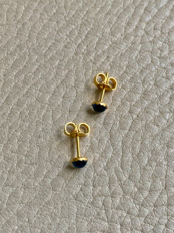 Vintage 18k Gold Evil Eye Stud Earrings