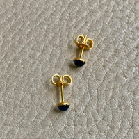 Vintage 18k Gold Evil Eye Stud Earrings