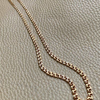 Vintage 1950s Double-link necklace - Solid 18k gold - 18 inch length