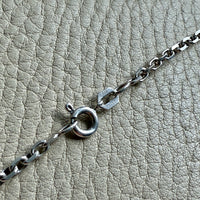 2.7mm Sterling Silver Danish Biker Chain Necklace - 18 inch length