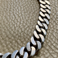 CHUNKY!! Sterling Silver Curb Chain Necklace - 15.75 inch length