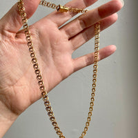 1977 Very Special Graduated Double Link Necklace in 18k gold - 17 inch length