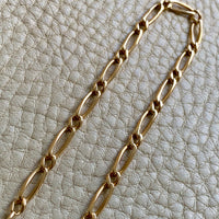 Antique Watch Chain Necklace in 18k gold - 17.75 inch length