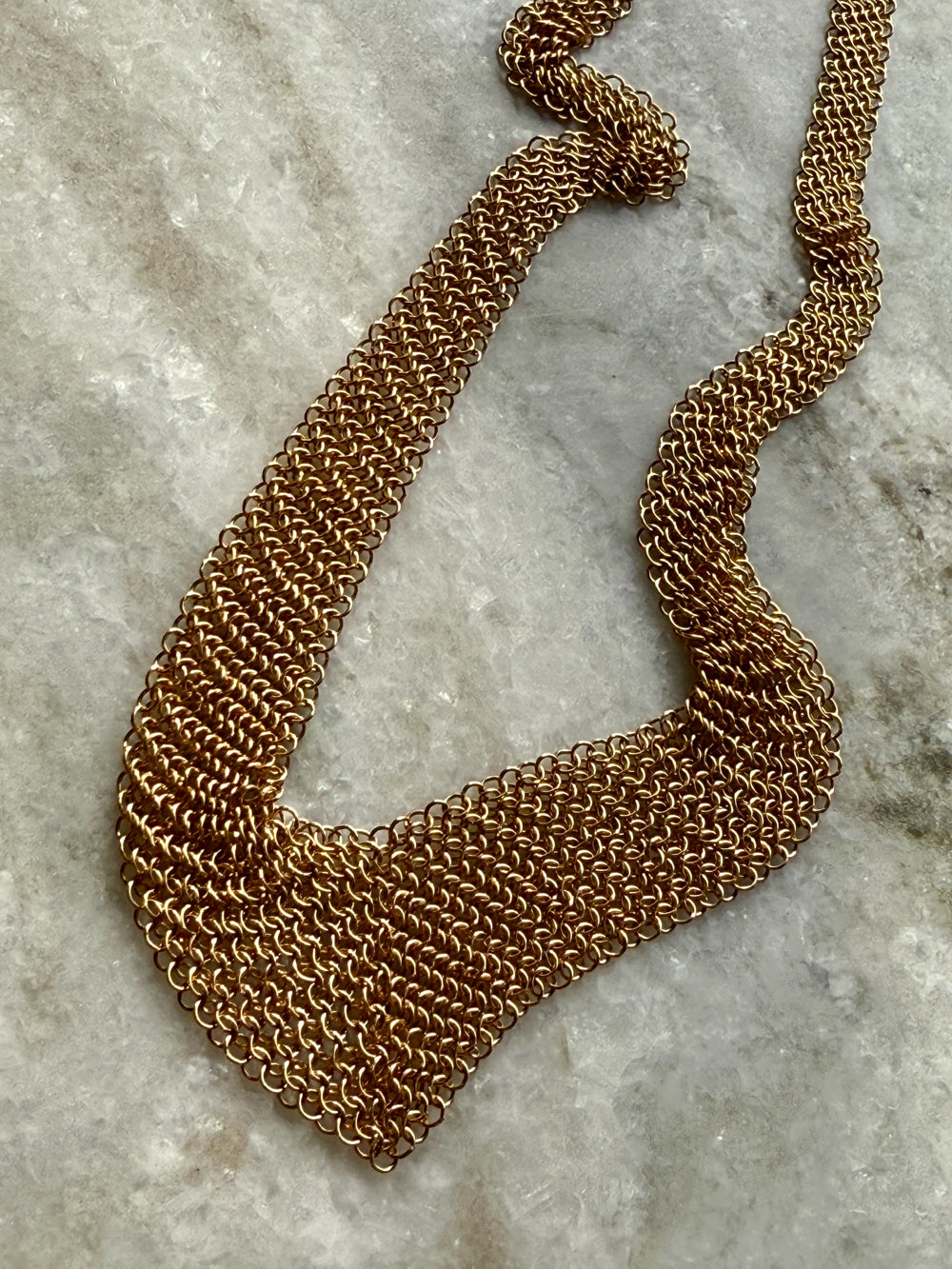 Tiffany and Co. 18k Gold Mesh Necklace by Elsa Peretti - 21 inch length approximately