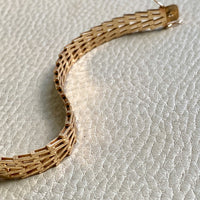 Vintage Danish V-link Bracelet in 14k Gold by SV Glymerrs - 7.5 inch length