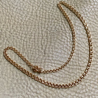 Vintage Double-link necklace - Solid 18k gold - Made in Kungsör, Sweden - 17.3 inch length