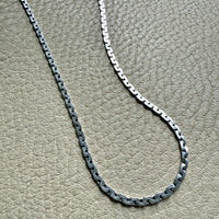 Exquisite! Vintage 18k White Gold Virola Chain Necklace - 19.3 inch length