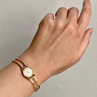 Vintage Ladies Gubelin Watch in 18k gold with bracelet band by Rey Urban 1960 - Size 6.25 inch