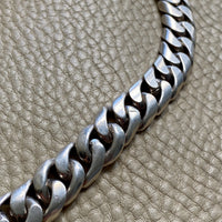 CHUNKY!! Sterling Silver Curb Chain Necklace - 15.75 inch length