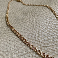 Vintage Double-link necklace - Solid 18k gold - Made in Kungsör, Sweden - 17.3 inch length