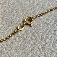 18k Gold Vintage Foxtail Link Necklace - 18.1 inch length