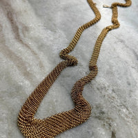 Tiffany and Co. 18k Gold Mesh Necklace by Elsa Peretti - 21 inch length approximately