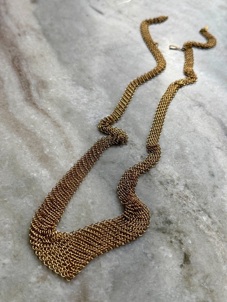 Tiffany and Co. 18k Gold Mesh Necklace by Elsa Peretti - 21 inch length approximately