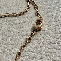 18k Gold Balestra Skinny Biker Link Chain Necklace - 22.75 inch length