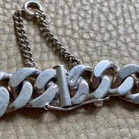 CHUNKY!! Sterling Silver Curb Chain Necklace - 15.75 inch length