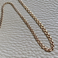 Vintage Double-link necklace - Made in Sweden - Solid 18k gold - 19.25” length