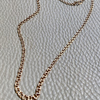 1964 Swedish 18k Gold necklace - Graduated double link chain necklace - 17.5 inch length