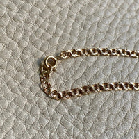 Vintage Graduated double link chain necklace in solid 18k Gold! 16.5 inch length