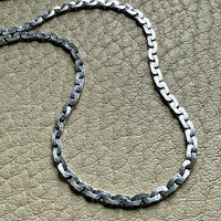 Exquisite! Vintage 18k White Gold Virola Chain Necklace - 19.3 inch length