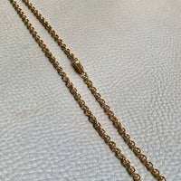 Excellent! Biker Link Chain in 14k Gold - Danish Vintage by Jannik Lilleriis Andersen - 20 inch length