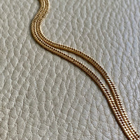 VERY FINE! Late 1970s era Balestra 18k gold special tight curb chain necklace - 20 inch length