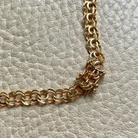 1977 Very Special Graduated Double Link Necklace in 18k gold - 17 inch length