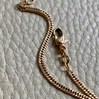 VERY FINE! Late 1970s era Balestra 18k gold special tight curb chain necklace - 20 inch length