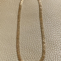 Breathtaking Vintage Honeycomb Link Necklace Made in Solid 18k Gold - 17 inch length