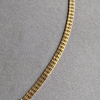 Vintage Danish V-link Bracelet in 14k Gold by SV Glymerrs - 7.5 inch length