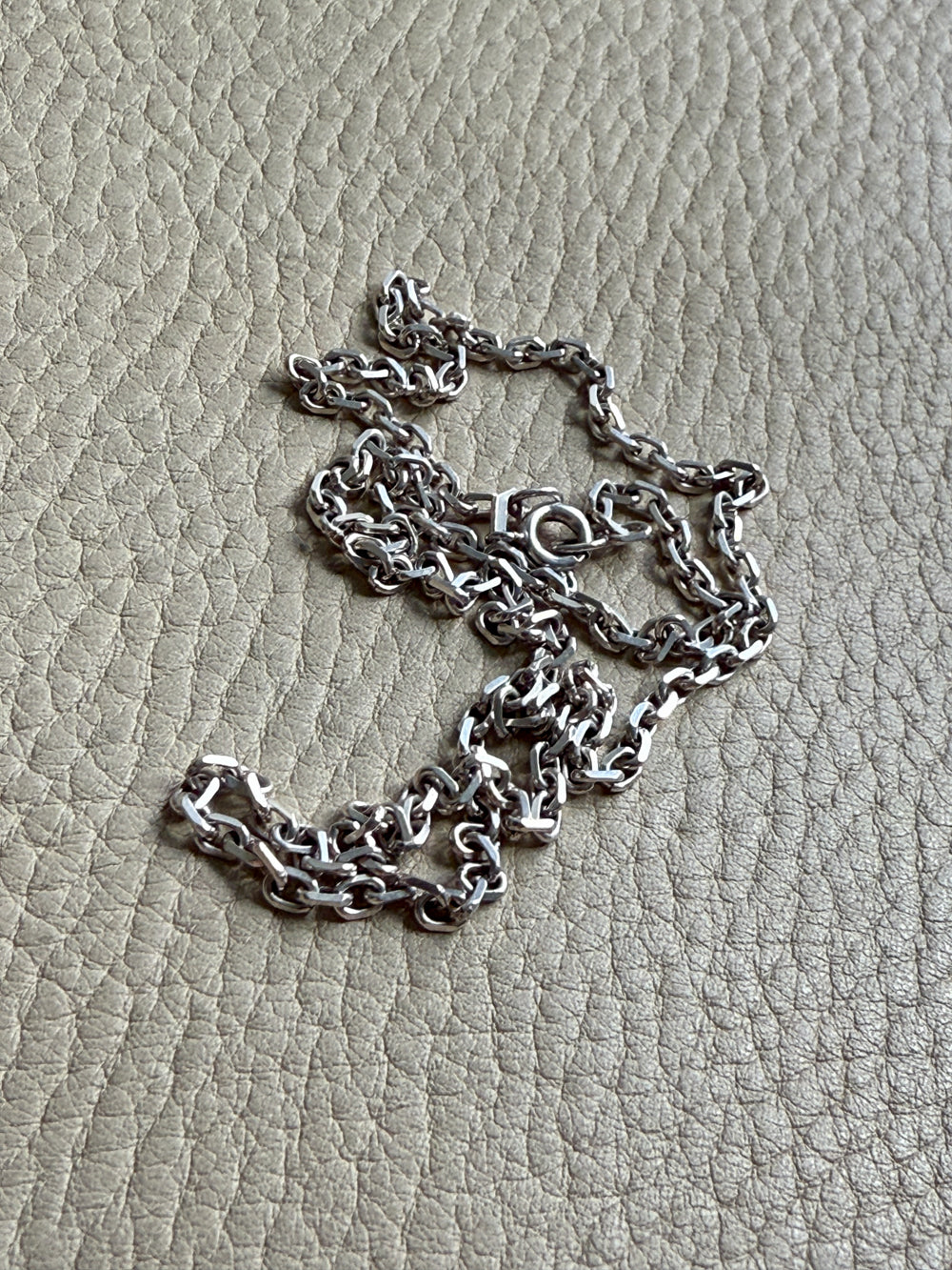 2.7mm Sterling Silver Danish Biker Chain Necklace - 18 inch length