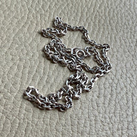 2.7mm Sterling Silver Danish Biker Chain Necklace - 18 inch length