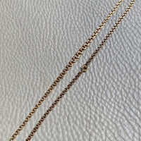 1964 Swedish 18k Gold necklace - Graduated double link chain necklace - 17.5 inch length