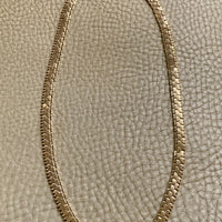 Breathtaking Vintage Honeycomb Link Necklace Made in Solid 18k Gold - 17 inch length