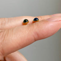 Vintage 18k Gold Evil Eye Stud Earrings