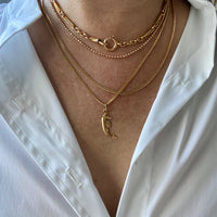 VERY FINE! Late 1970s era Balestra 18k gold special tight curb chain necklace - 20 inch length