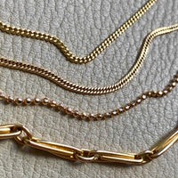 Spanish 19th Century Antique Watch Chain Double Fetter, Hayseed Link Necklace in 18k gold - 16 inch length