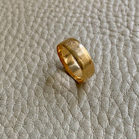 Vintage Engraved 14k Gold Band Ring Circa 1900-1950 - Size 5.25