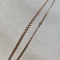 1958 Stockholm Sweden, Double Link Chain Graduated Width Necklace in 18k Gold - 17 inch length