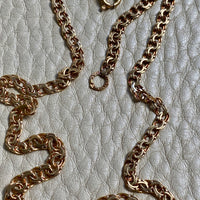 1964 Swedish 18k Gold necklace - Graduated double link chain necklace - 17.5 inch length