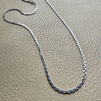 Exquisite! Vintage 18k White Gold Virola Chain Necklace - 19.3 inch length