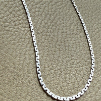 Exquisite! Vintage 18k White Gold Virola Chain Necklace - 19.3 inch length