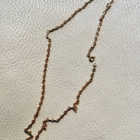 Swedish Vintage 18k gold Chain Necklace - Alternating Long and Round Links - 19.5 inch length