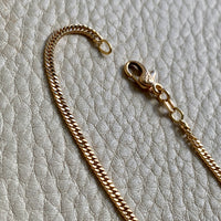 VERY FINE! Late 1970s era Balestra 18k gold special tight curb chain necklace - 20 inch length