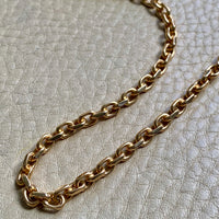 Excellent! Biker Link Chain in 14k Gold - Danish Vintage by Jannik Lilleriis Andersen - 20 inch length