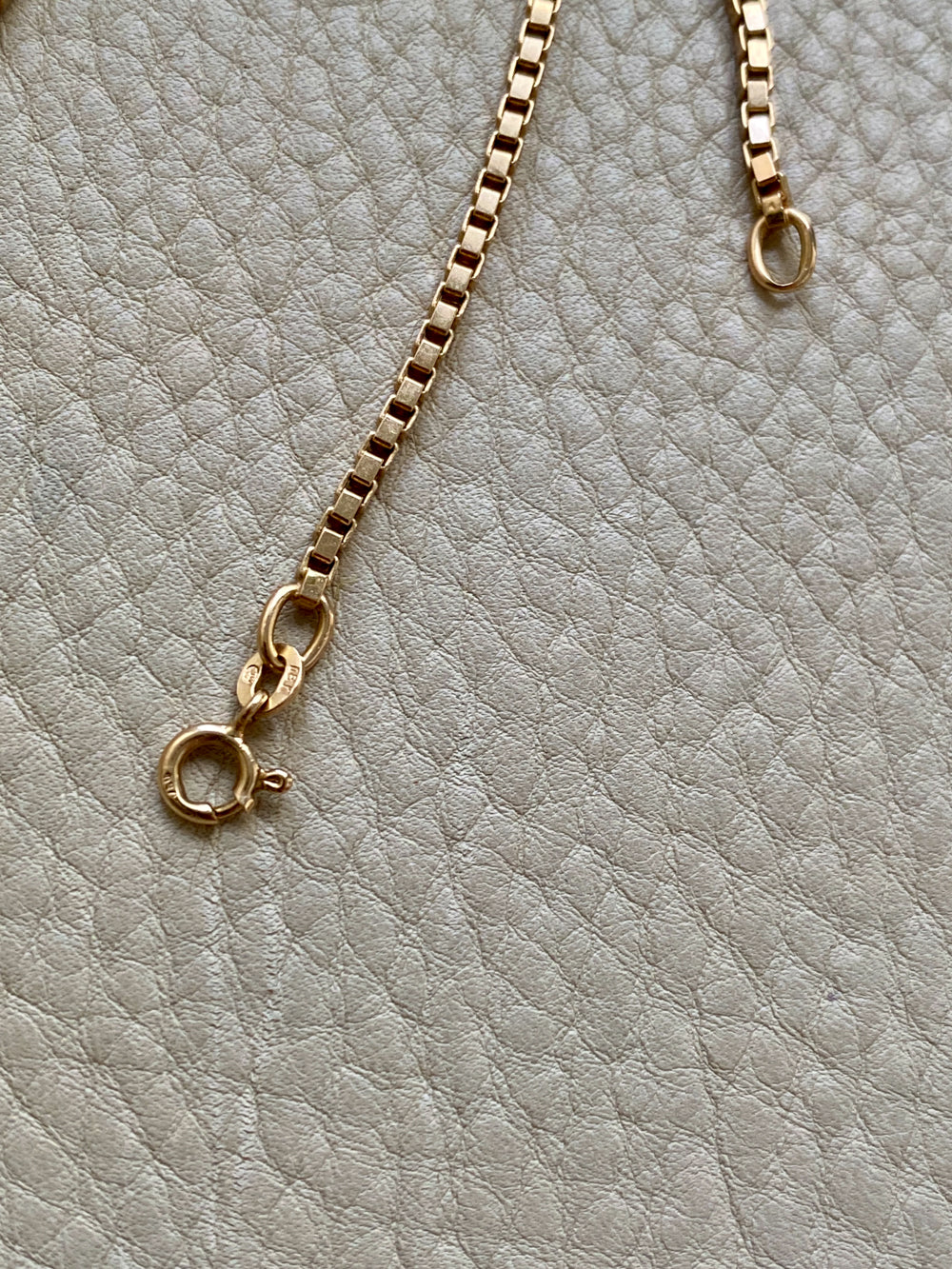 Chunky Box Link Necklace in 18k Gold - 17.25 inch length