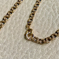 1958 Stockholm Sweden, Double Link Chain Graduated Width Necklace in 18k Gold - 17 inch length